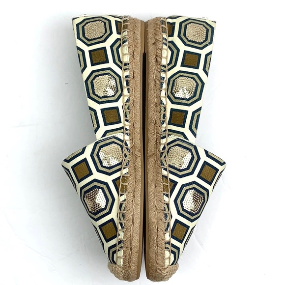 Tory Burch Cecily Sequin Embellished Espadrilles - Picture 5 of 14